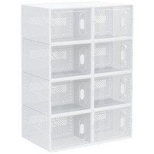 HOMCOM 8PCS Stackable Clear