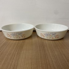 Set of 2 Vintage Pyrex Iris