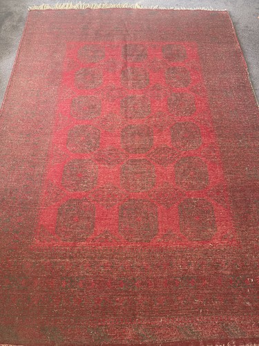 Large hand knotted vintage - hand,
