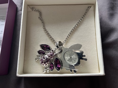 Boxed ladies watch necklace - ladies,