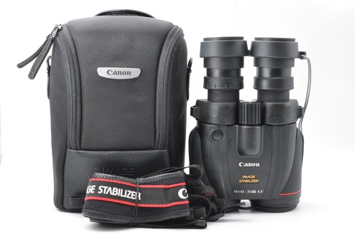 Near mint canon 10x42 wp - is,