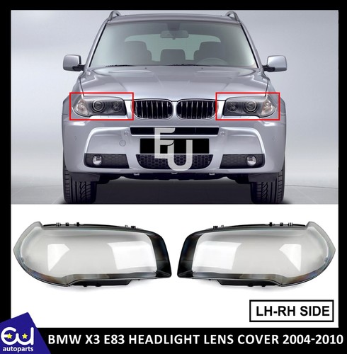 Pair front headlight lens - pair,