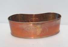 Copper Trough Tub Planter Plant Pot Old Urn Car made in England 13"L