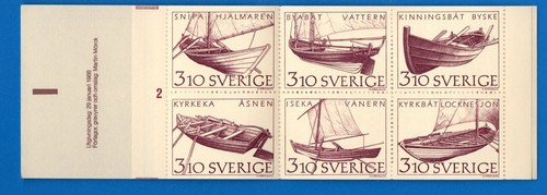 Stamps sweden inland - sweden-inland, boats