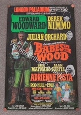 London Palladium panto poster Babes in the Wood 1972 Edward Woodward Derek Nimmo