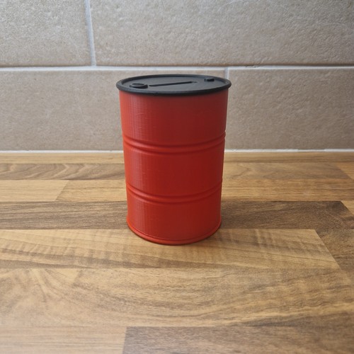Oil drum money box piggy - money,