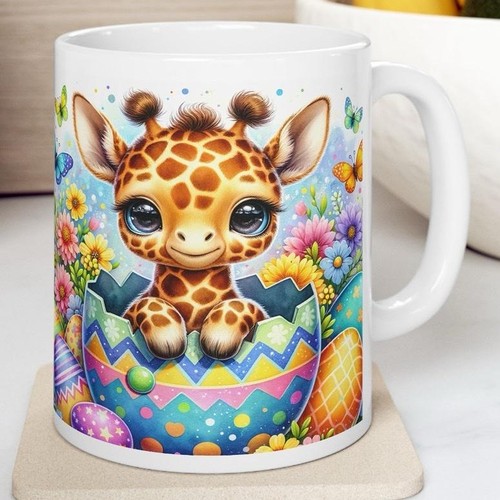 Easter giraffe mug cute - giraffe,