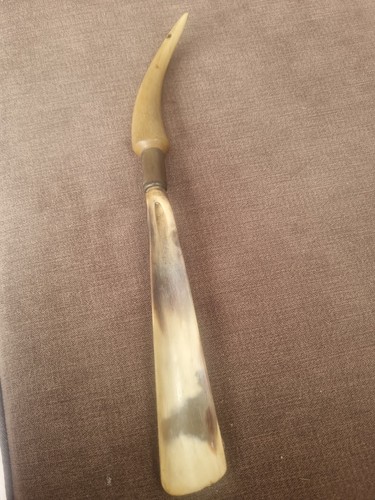 Vintage horn handled shoe - vintage,