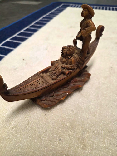 Brown gondola boat figurine - gondola,