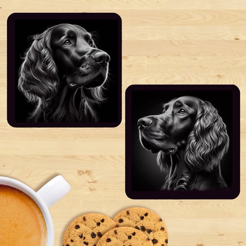 Irish setter coasters - coasters,, set