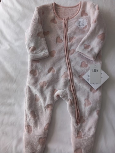 Baby girls fleece sleepsuit - girls,