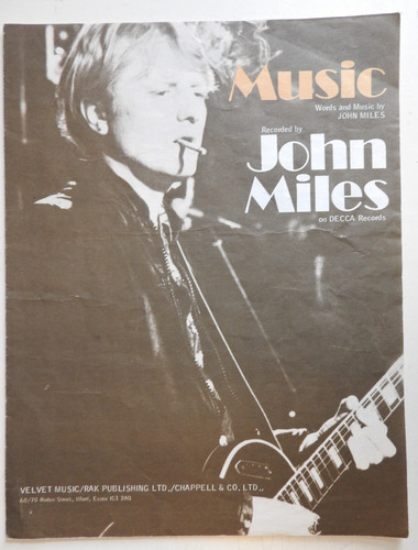Music john miles sheet - -,