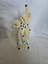 Coalport England Clown in Polka Dots Bone China Figurine (Damage)