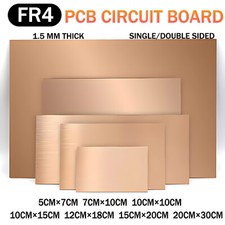 Copper Clad PCB Circuit Board FR4 Fibre Glass Single Double Sided 1.5 mm Thick