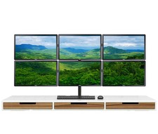 6 Monitor Forex Day Trading Computer Full Setup PC i5 8th Gen 16GB SSD/HDD - W11