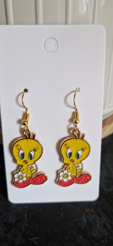 Tweety pie earrings organza - pie,