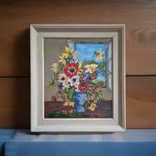 Flowers In Vase Window