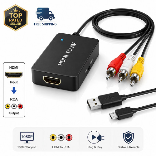 Hdmi 1080p converter - av, to