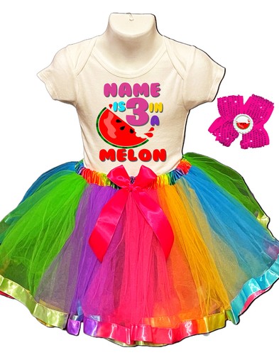 Melon dress 3rd birthday party - 3rd,
