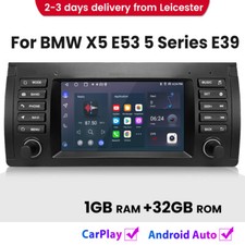 For BMW 5 Series E39 X5 E53 M5 Carplay Head Unit Car Radio Stereo GPS SAT NAV BT