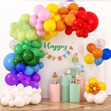 129xBalloon Arch Kit + Balloons Garland Birthday Wedding Party Baby Shower Decor