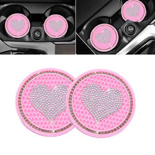 2x Bling Pink Car Accessories