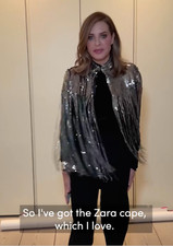 ZARA Trinny SEQUIN Cape Size