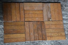 Reclaimed oak parquet flooring