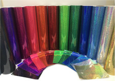 20% OFF Holographic Glitter Effect Self Adhesive Vinyl Sign Making Vinyl Film*