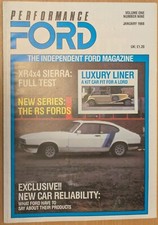 PERFORMANCE FORD VOL 1 NO 9 FREE POSTAGE XR4X4, RS CAPRIS, BEAUFORD KIT CAR