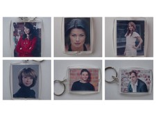 Coronation Street characters, Photo Keyring / bag tag, clear plastic,