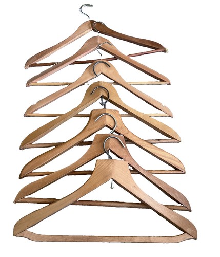 Vintage wooden hangers 7 - wooden, x