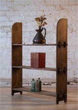 Naive Handmade 19th Century Freestanding or Wall Mounted Pine Bookshelf (872)
