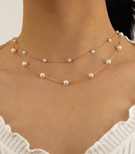 Layered gold and pearl - gold,