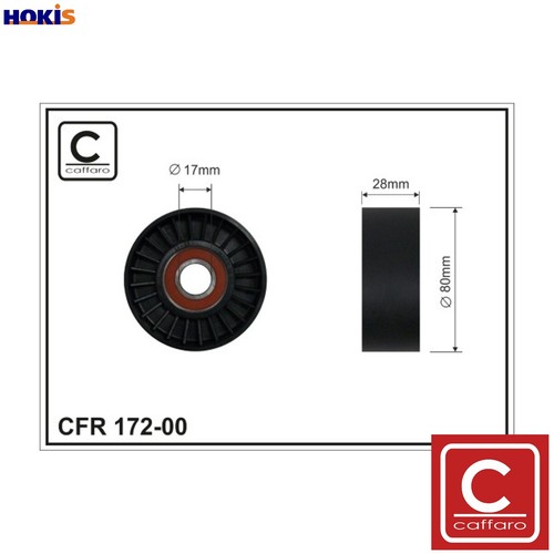Deflectionguide pulley vribbed - pulley,