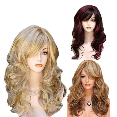 Ladies blonde long curly - ladies,