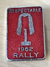 Respectable Motorcycle Rally 1982 Pin Badge Ace Cafe Racer Rockers