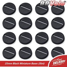 25mm Round Slot Bases For