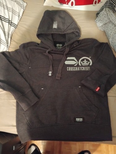 Crosshatch hoodie grey - hoodie,