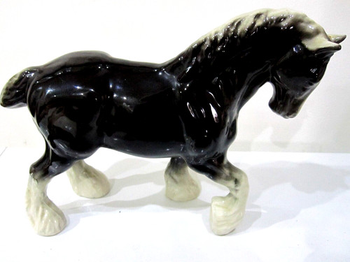 Vintage black shire - vintage,black, horse
