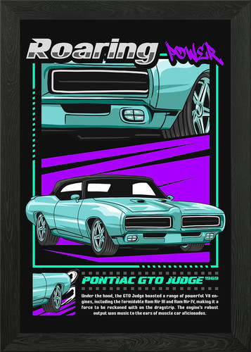 Retro gto judge muscle car - retro,