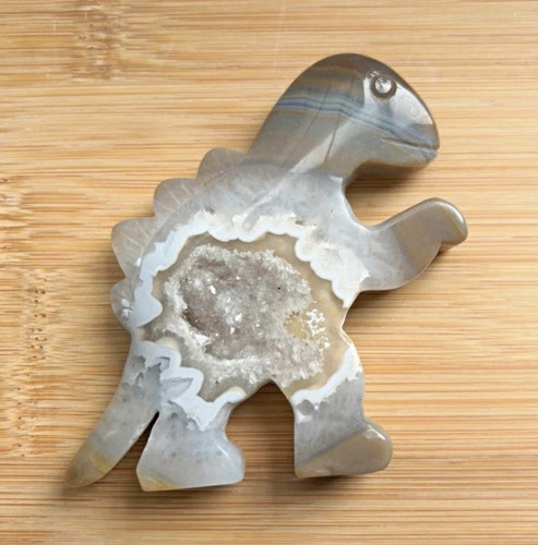 Natural banded agate - natural, dinosaur