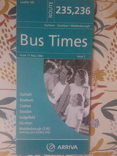 Arriva north east - north, timetable