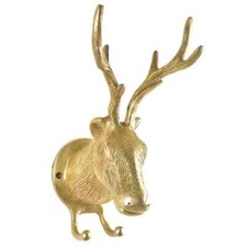 Brass Deer Elk Head with