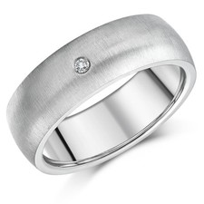 Men's Titanium Diamond Ring