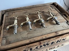 brass bathroom bath and sink taps vintage