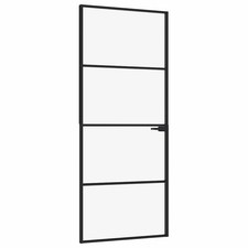 vidaXL Glass Door, Aluminum