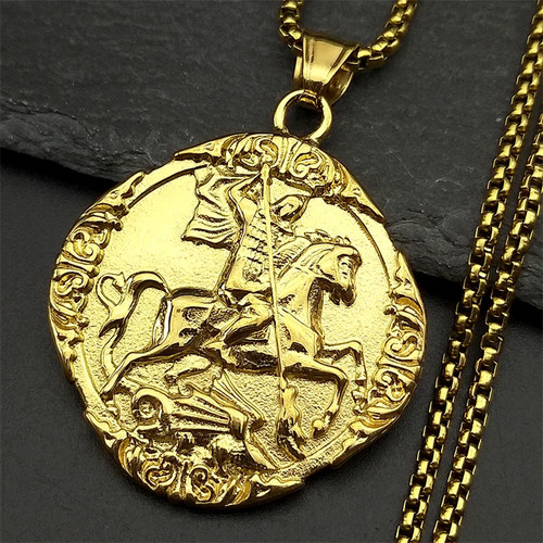 George necklace gold - st,