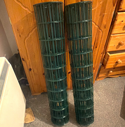 Green vinyl coated - vinyl, steel