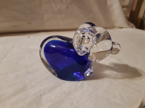 Art glass blue and - art,